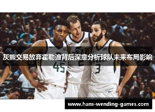 灰熊交易放弃霍勒迪背后深意分析球队未来布局影响