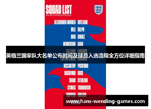 英格兰国家队大名单公布时间及球员入选流程全方位详细指南